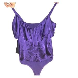 Purple BEBE bodysuit